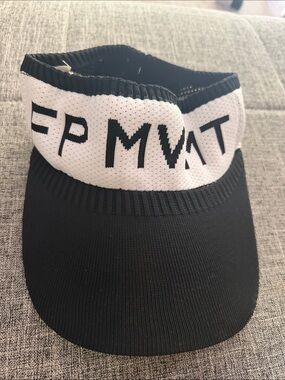 FP Movement by Free People Black and White Knit Visor